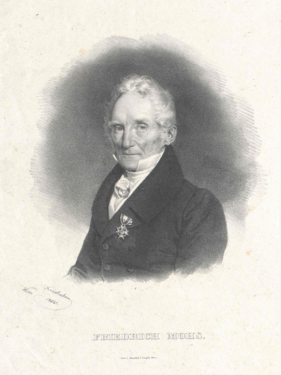 Portret Friedricha Mohsa autorstwa Josef Nikolaus Kriehuber