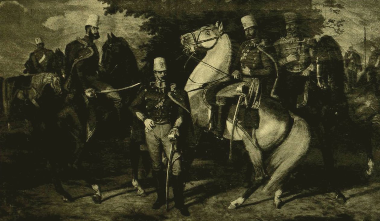 Oficerowie pułku huzarów Károlyi z 1849 r. autorstwa Károly Lotz