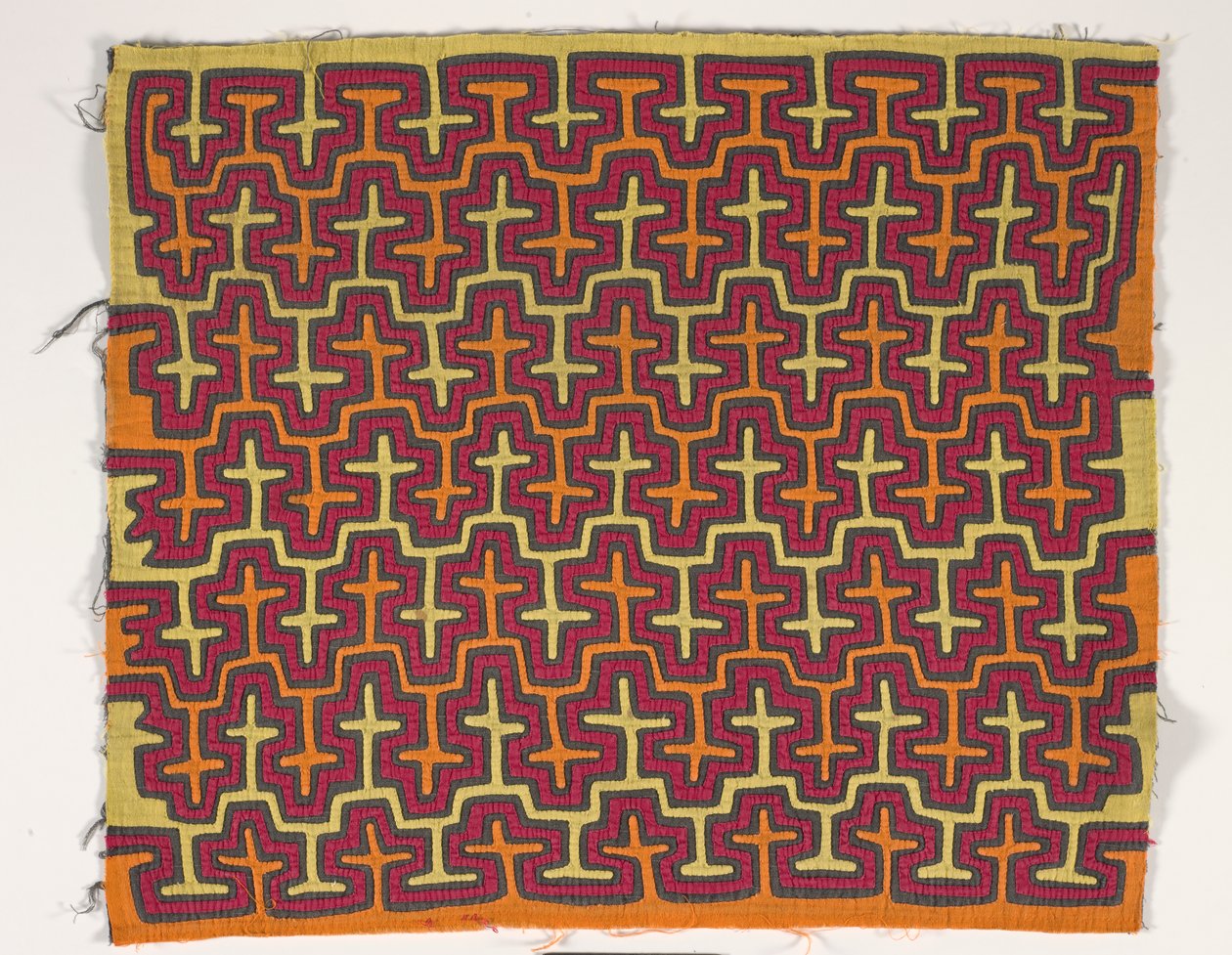 Panel koszuli (mola), ok. 1950 r. (bawełna z aplikacjami) autorstwa Kuna Indian Culture