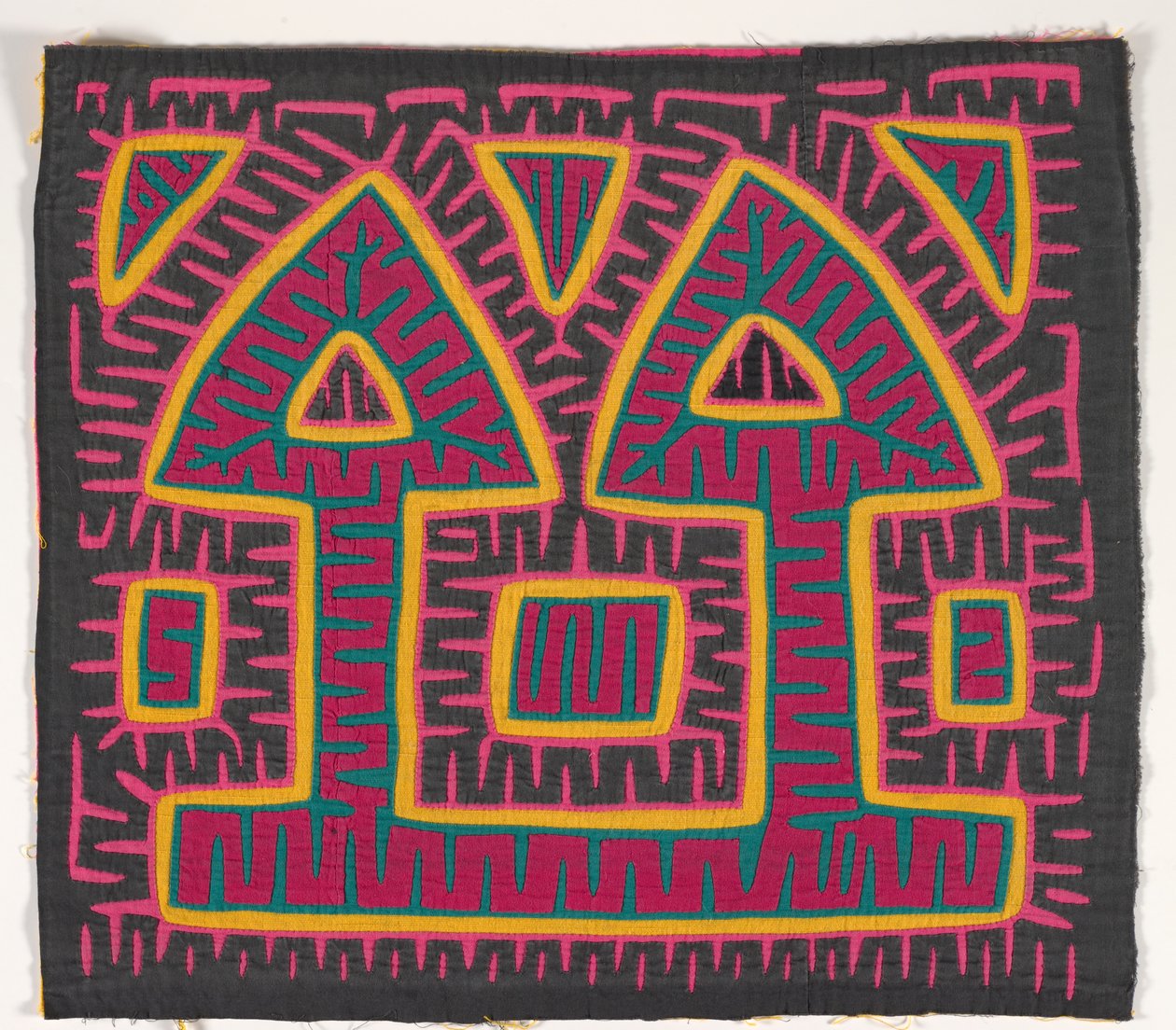 Panel koszuli (mola) (bawełna z aplikacjami) autorstwa Kuna Indian Culture