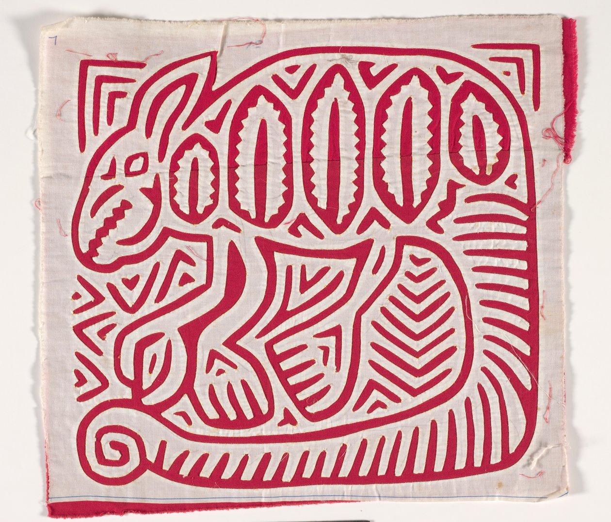 Panel koszuli (mola) (bawełna z aplikacjami) autorstwa Kuna Indian Culture