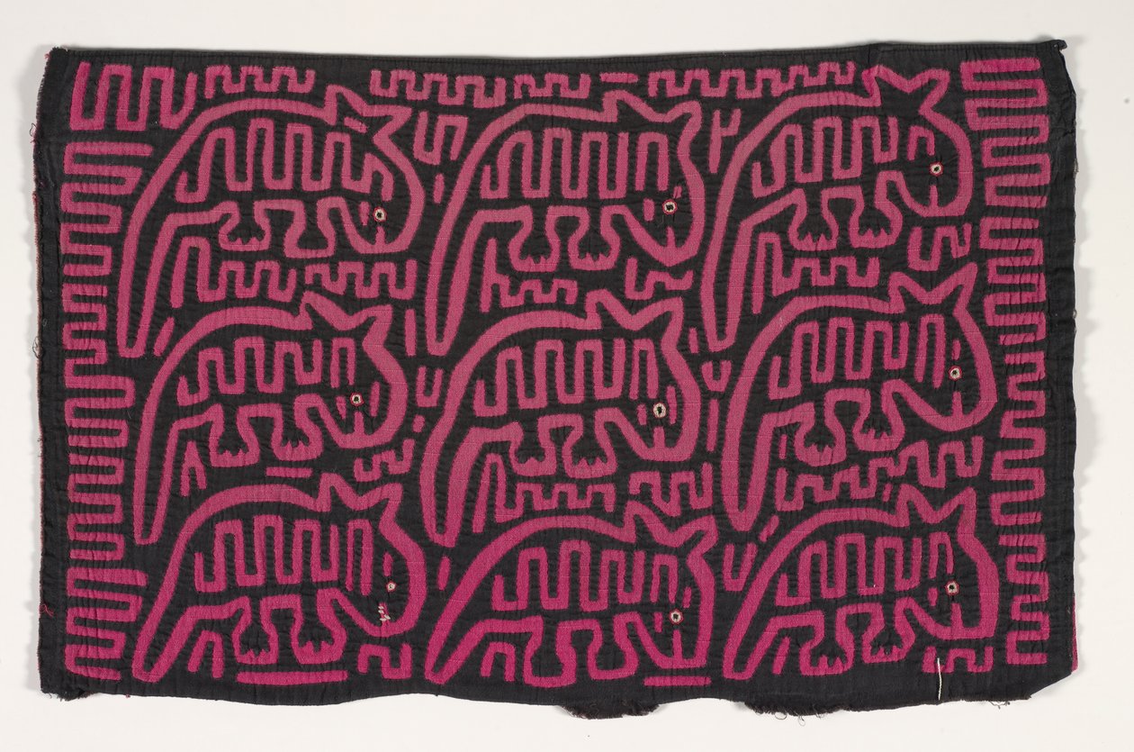 Panel koszuli (mola) (bawełna z aplikacjami) autorstwa Kuna Indian Culture