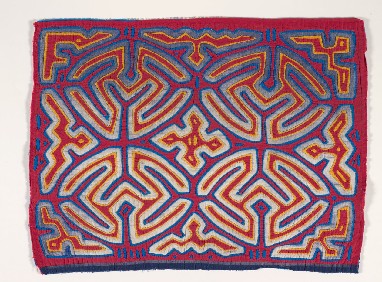 Panel koszuli (mola) (bawełna z aplikacjami) autorstwa Kuna Indian Culture