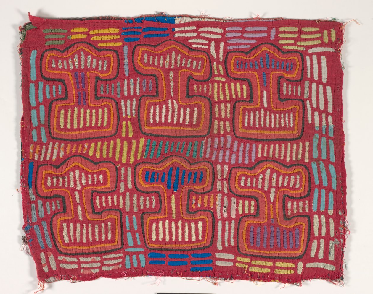 Panel koszuli (mola) (bawełna z aplikacjami) autorstwa Kuna Indian Culture