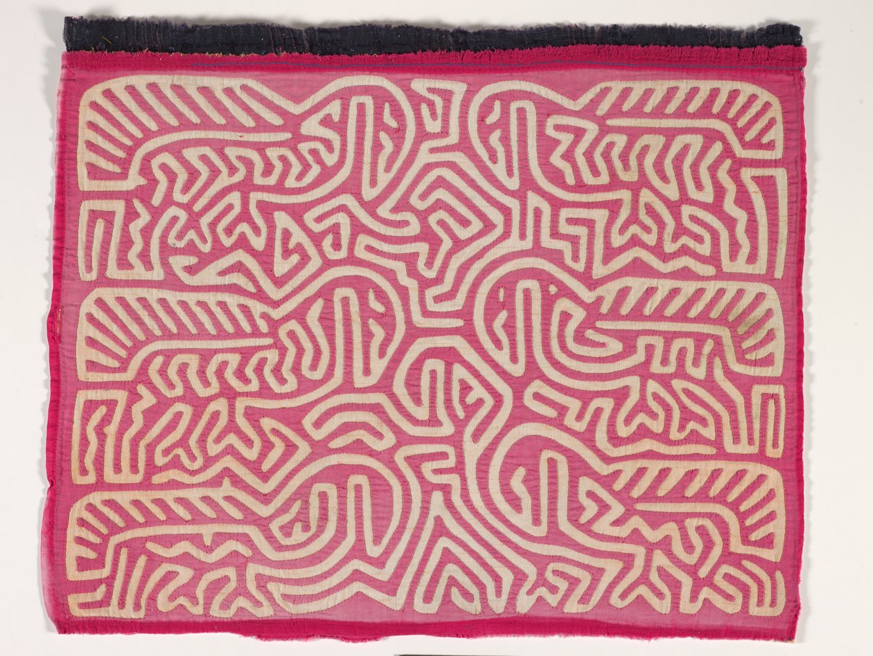 Panel koszuli (mola) (bawełna z aplikacjami) autorstwa Kuna Indian Culture