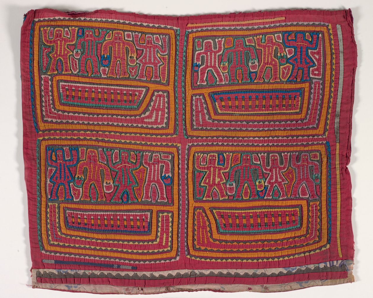 Panel koszuli (mola) (bawełna z aplikacjami) autorstwa Kuna Indian Culture