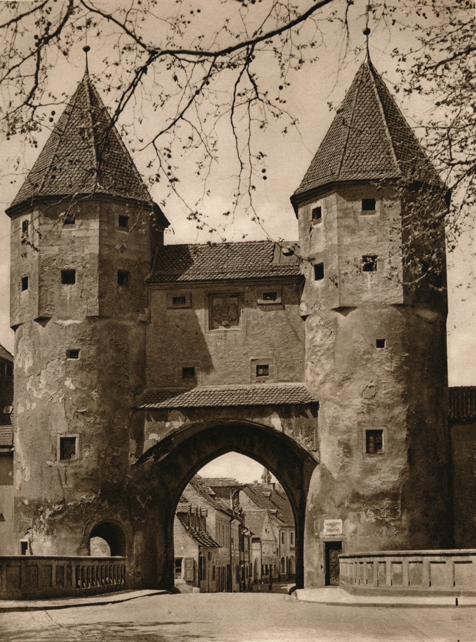 Amberg. Nabburger Tor, 1931 autorstwa Kurt Hielscher
