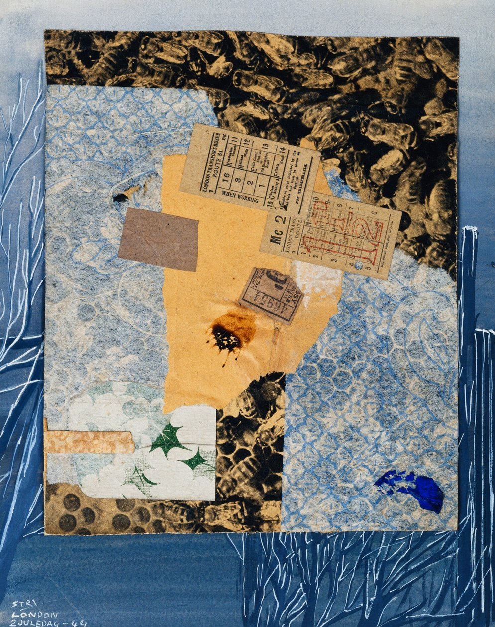 Bilety autobusowe, 1944 autorstwa Kurt Schwitters
