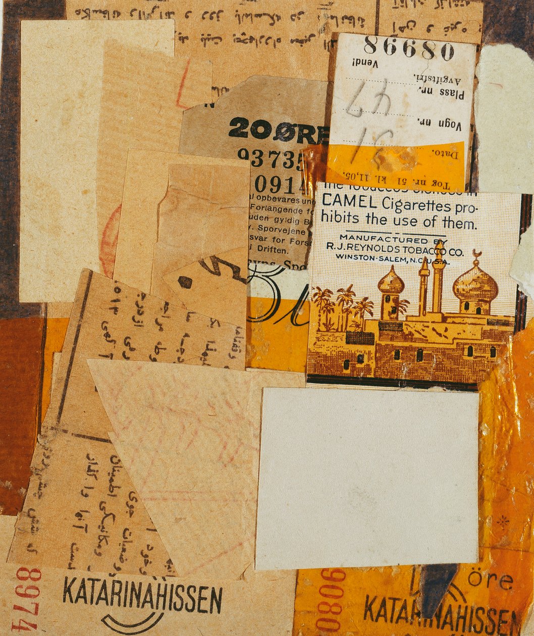 Katrinahissen, 1936 autorstwa Kurt Schwitters