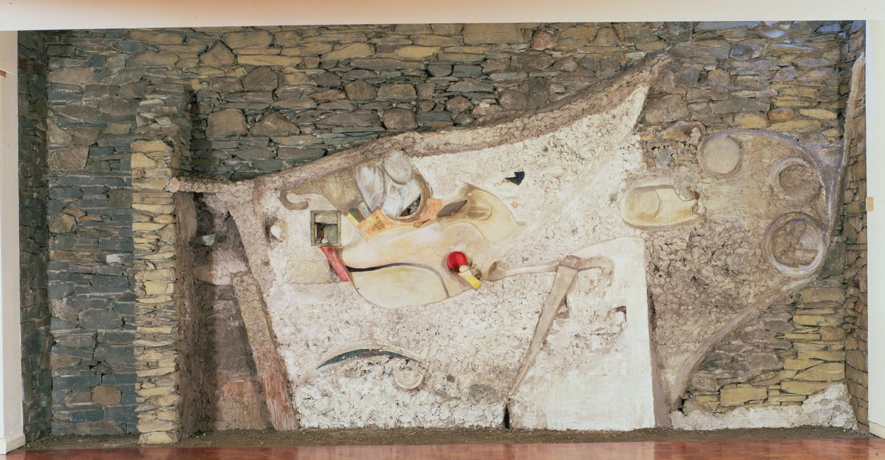 Płaskorzeźba „Merzbarn” autorstwa Kurt Schwitters