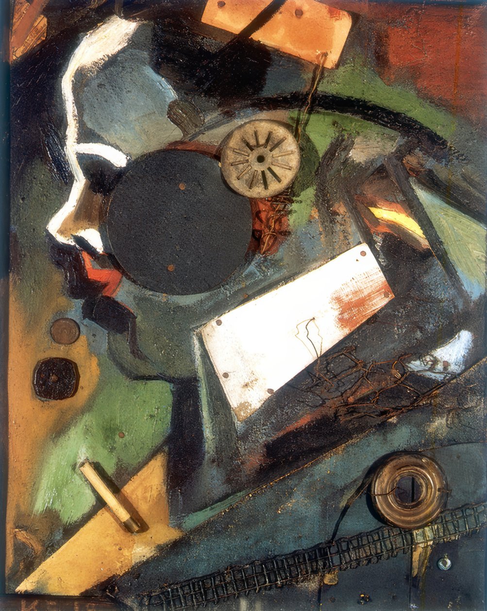 Merzbild 1A (Lekarz) autorstwa Kurt Schwitters
