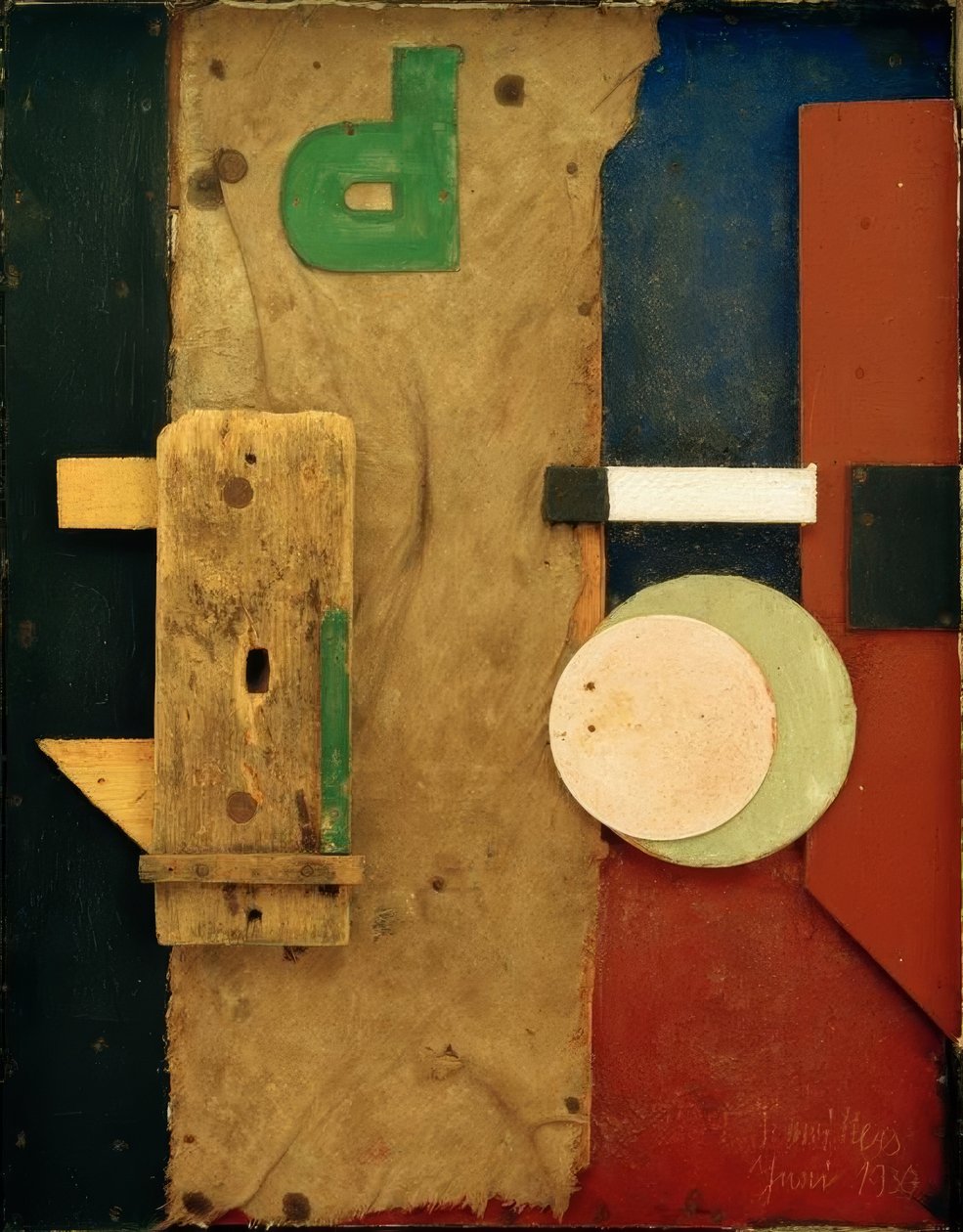 Merzbild Prosa autorstwa Kurt Schwitters