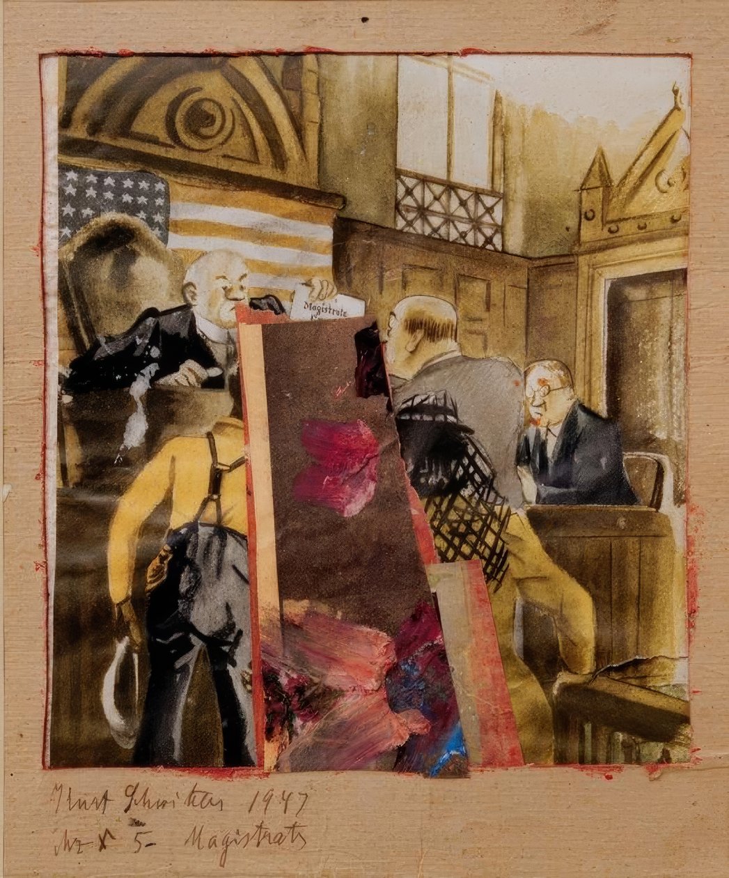 Mz X 5 Sędziowie autorstwa Kurt Schwitters