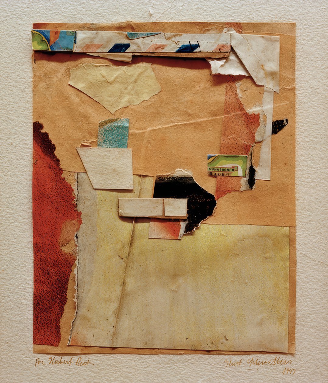 Ohne Tytuł (Dla Herberta Read) autorstwa Kurt Schwitters