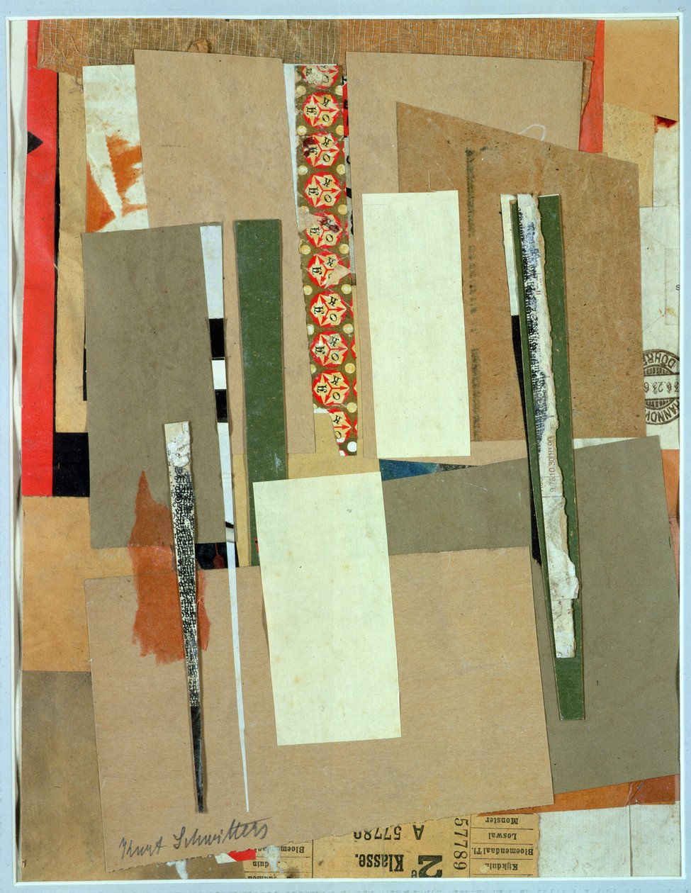 Kolej, 2. klasa, 1923 autorstwa Kurt Schwitters