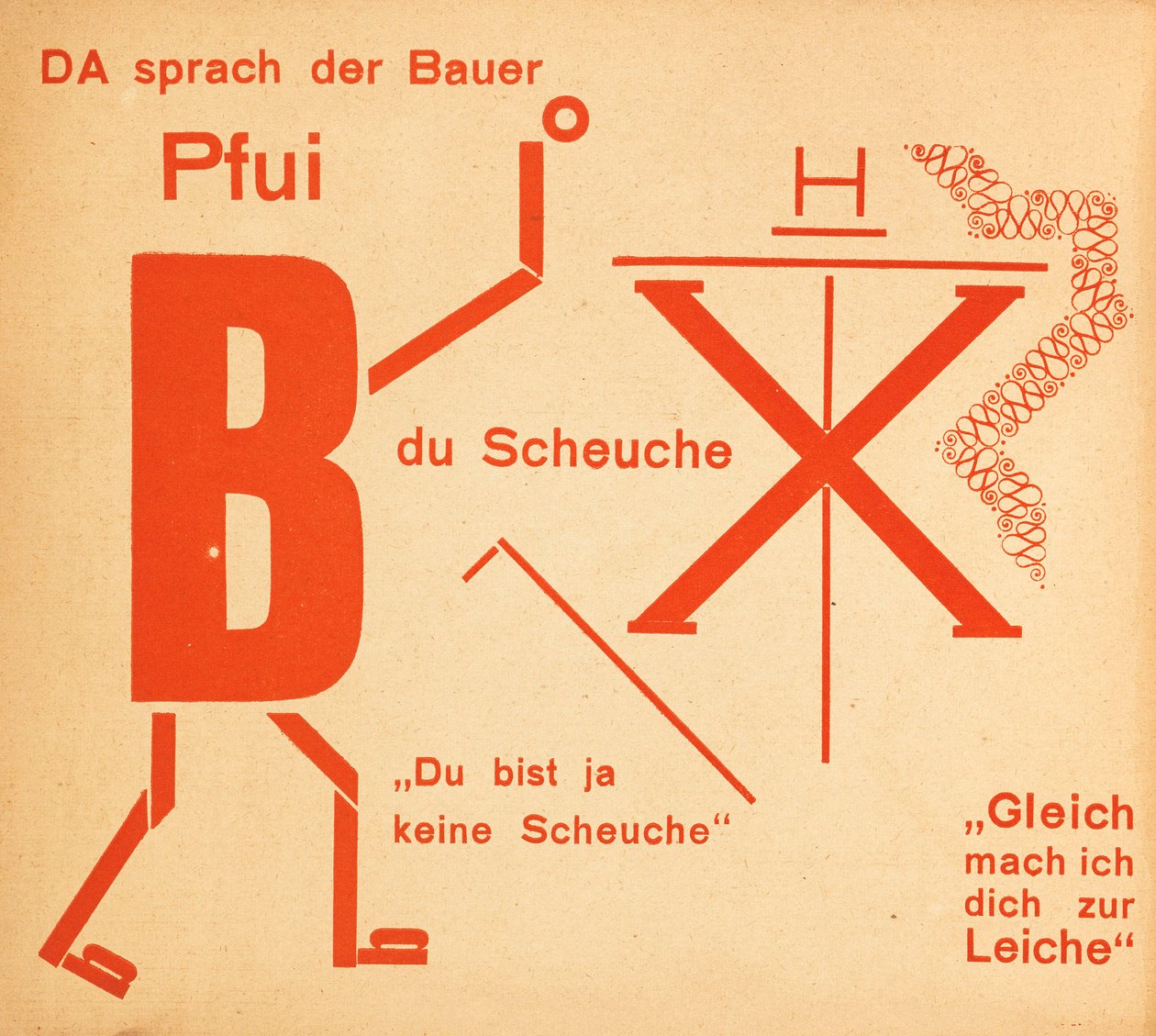 Strach na wróble. Bajka Strach na Wróble. Bajki, 1925. autorstwa Kurt Schwitters