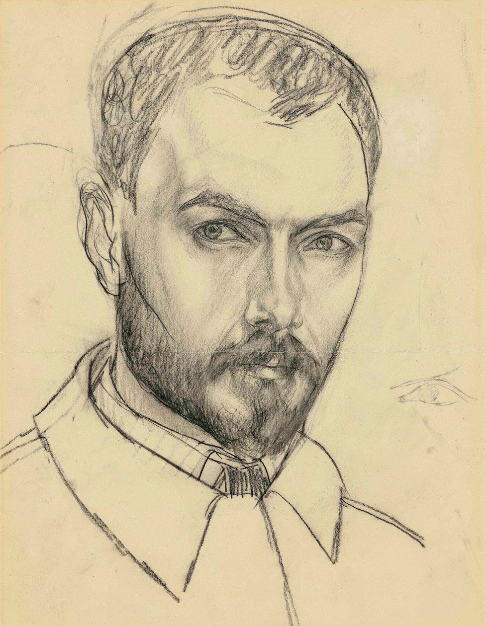 Autoportret. autorstwa Kuzma Sergeevich Petrov Vodkin
