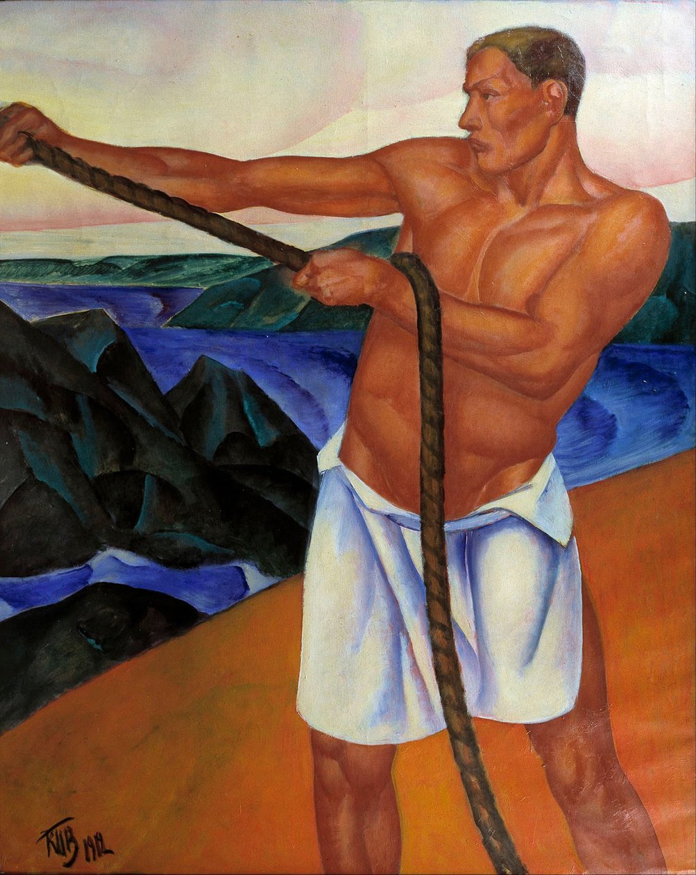 Robotnik, 1912 autorstwa Kuzma Sergeevich Petrov Vodkin
