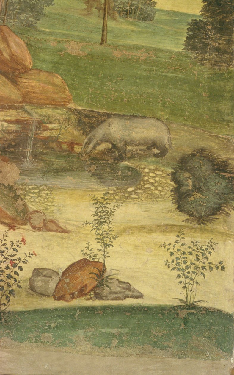Życie św. Benedykta (detal) autorstwa L. and Sodoma, G. Signorelli