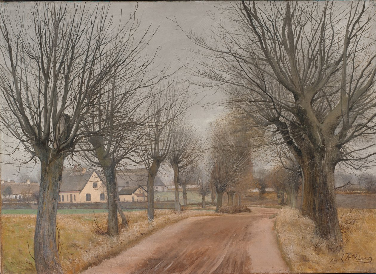 Droga w pobliżu Vinderød, Zelandia autorstwa Laurits Andersen Ring