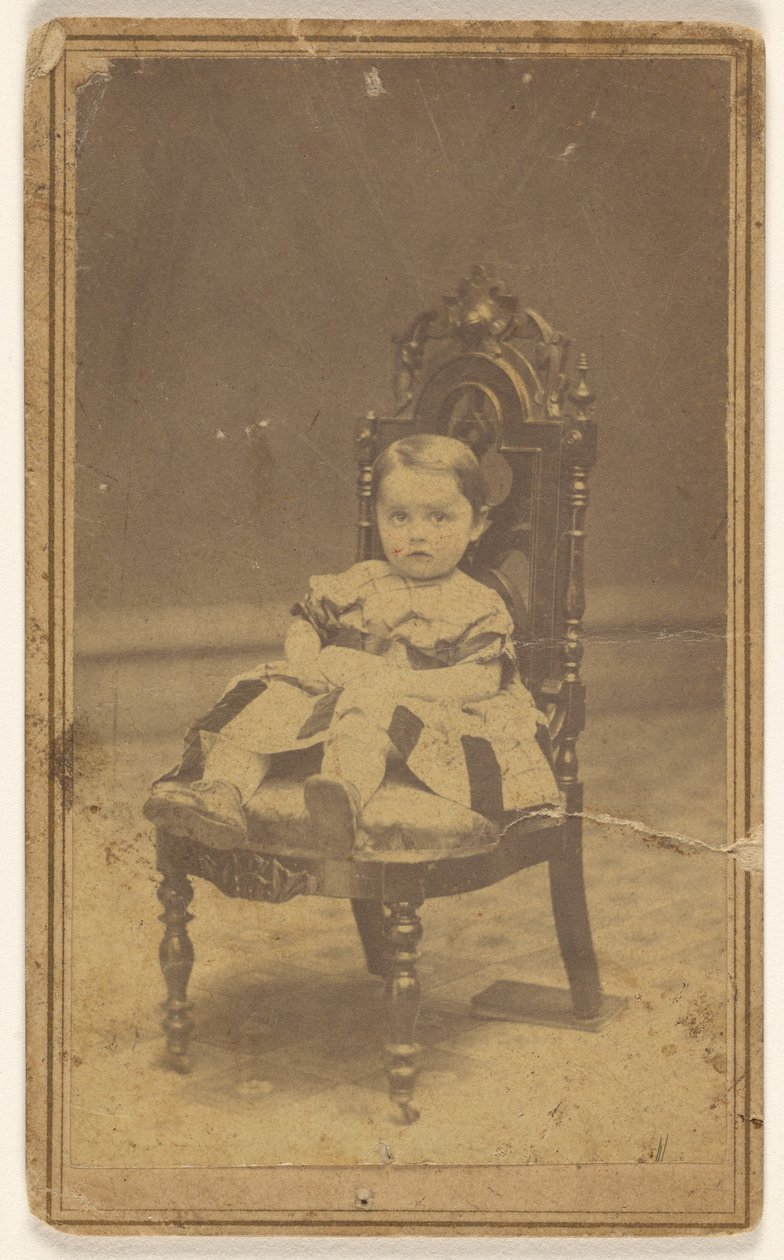 [Niezidentyfikowana dziewczynka, siedząca]. autorstwa L. D. Campbell