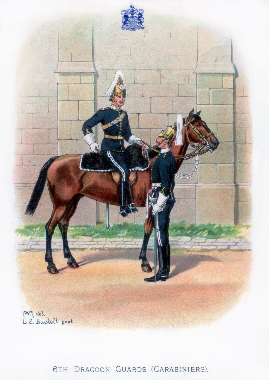 6. Karabinierów Dragon Guards, 1915. autorstwa L. E. Buckell