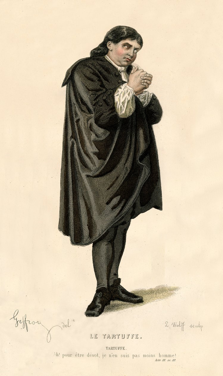Tartuffe, 1868. autorstwa L. Wolff