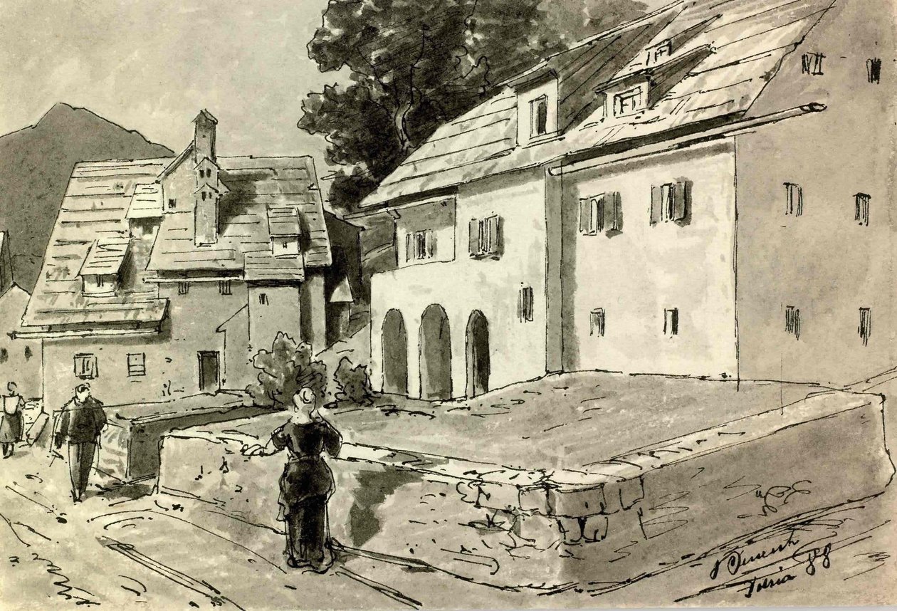 Motyw z Idrijen autorstwa Ladislav Benesch