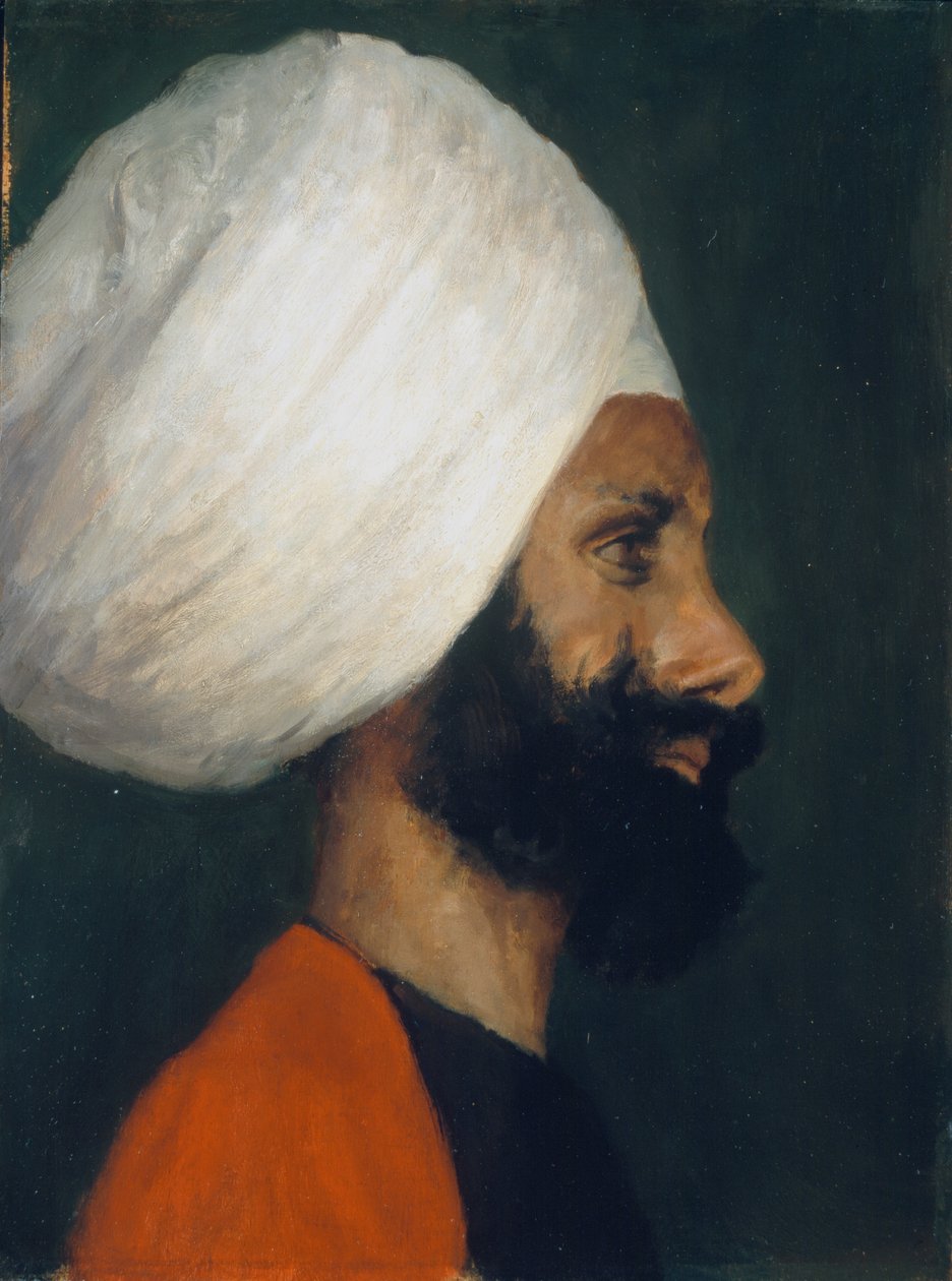 Chet Singh, kapelan marszałka polnego Lorda Robertsa, ok. 1890 r. autorstwa Lady Aileen Roberts