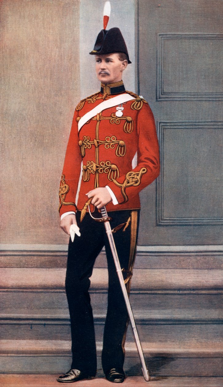 Porucznik Frederick Hugh Sherston Roberts, żołnierz brytyjski, 1902. autorstwa Lafayette