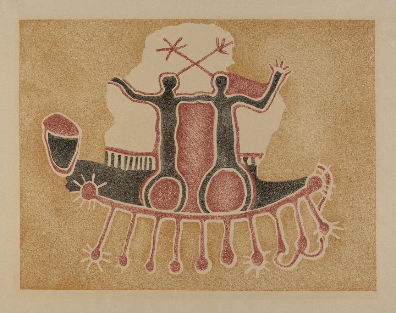 Petroglyph - Postacie ludzkie autorstwa Lala Eve Rivol