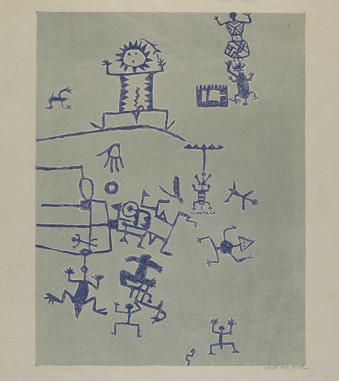 Petroglyph - Znaki autorstwa Lala Eve Rivol