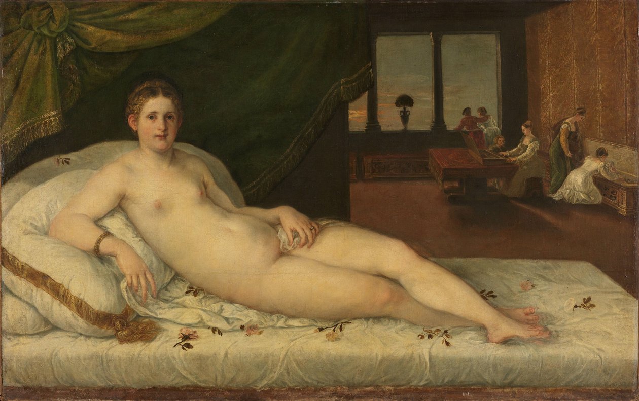 Leżąca Wenus Leżąca Wenus autorstwa Lambert Sustris (attributed to)