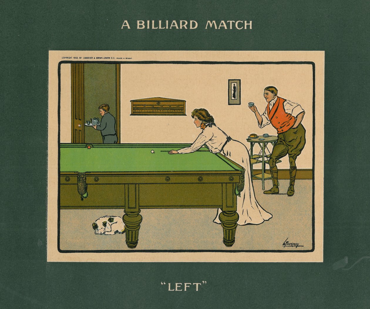 Mecz bilardowy – lewy autorstwa Lance Thackeray