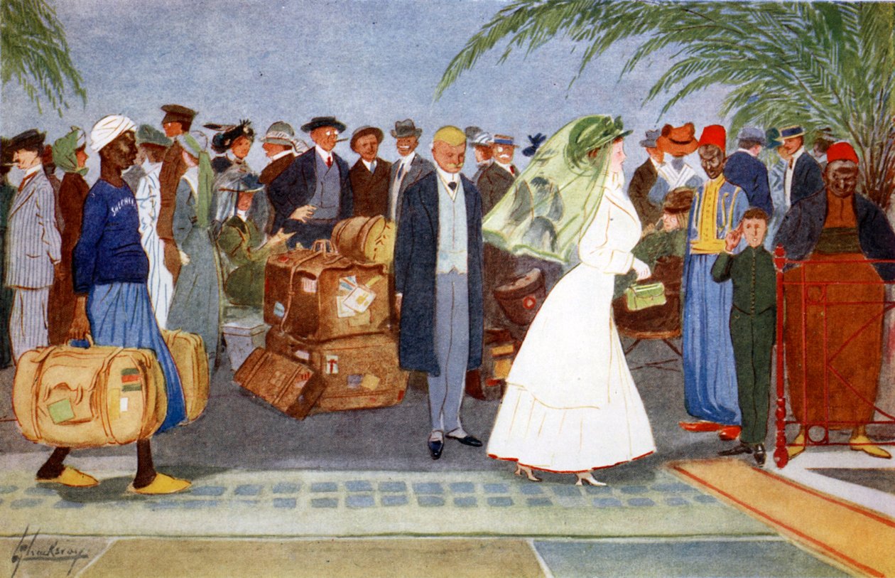 „Globe Trotters”, 1908. autorstwa Lance Thackeray