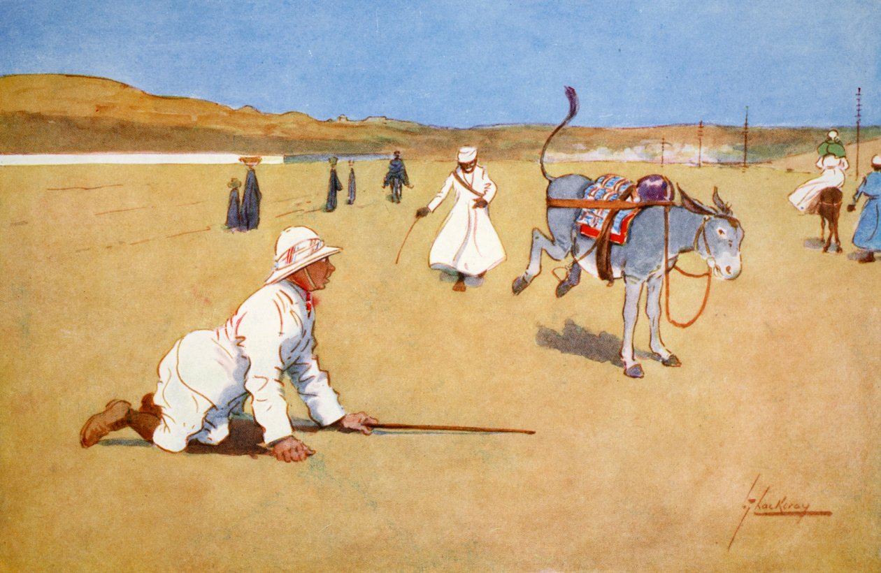 „Na drodze tamy, Assouan”, 1908. autorstwa Lance Thackeray