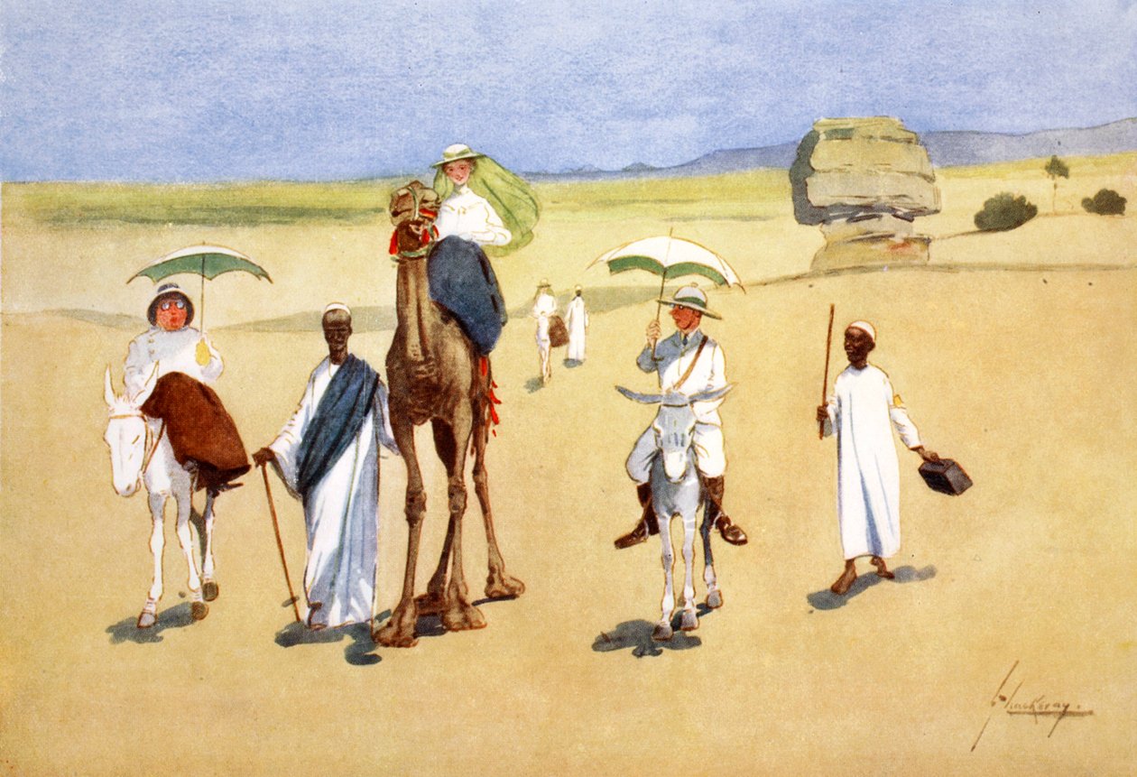 „Wokół piramid”, 1908. autorstwa Lance Thackeray