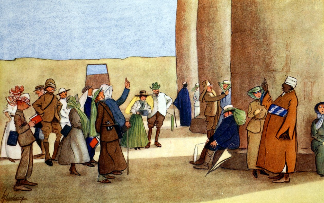 „Dwa rzędy w świątyni”, 1908. autorstwa Lance Thackeray