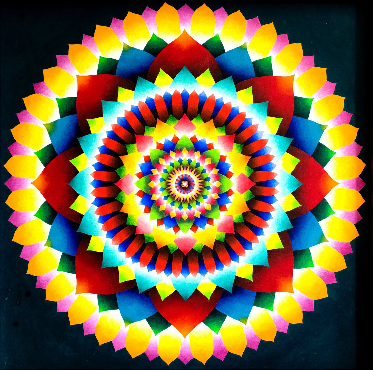 Psychodeliczna mandala, 1969 autorstwa Larry Smart