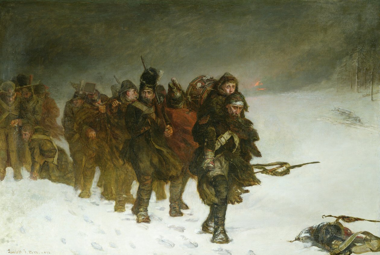W marcu z Moskwy, 1873 r. autorstwa Laslett John Pott
