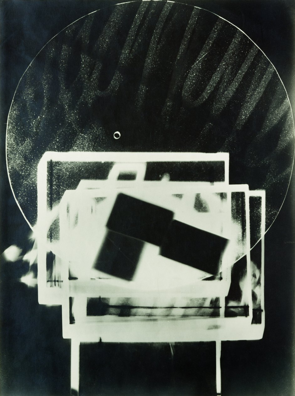Fotogram 1, ok. 1923 (zdjęcie) autorstwa Laszlo Moholy Nagy