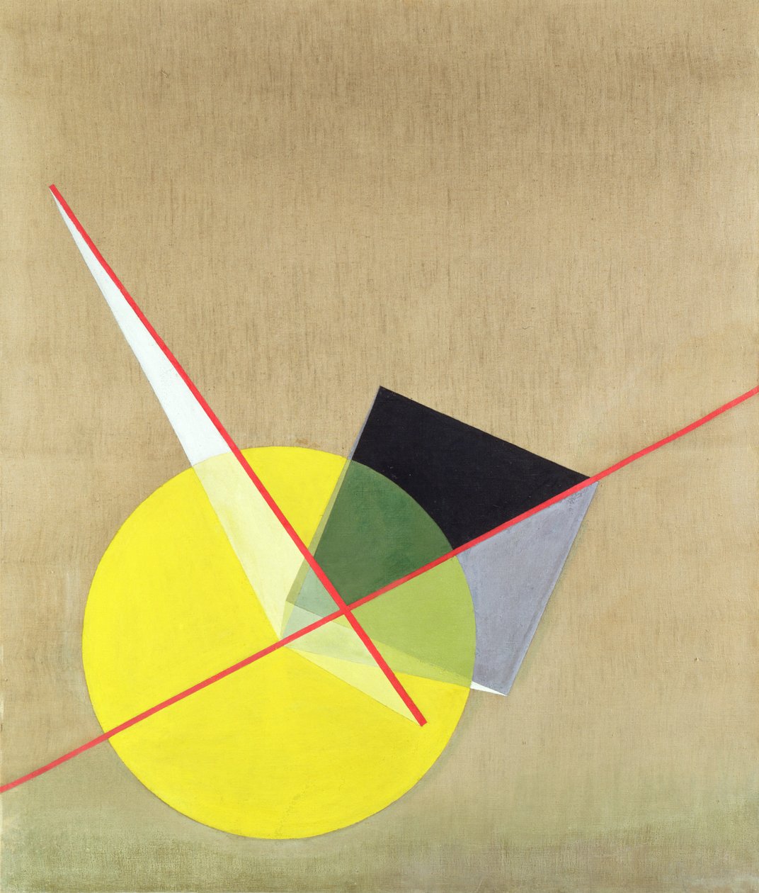 Żółte kółko autorstwa Laszlo Moholy Nagy