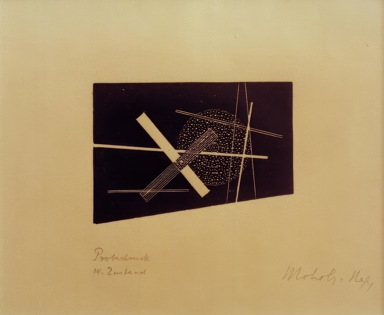 Bez tytułu (Kompozycja konstruktywistyczna) autorstwa Laszlo Moholy Nagy