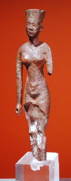 Figurka bogini (brąz) autorstwa Late Period Egyptian