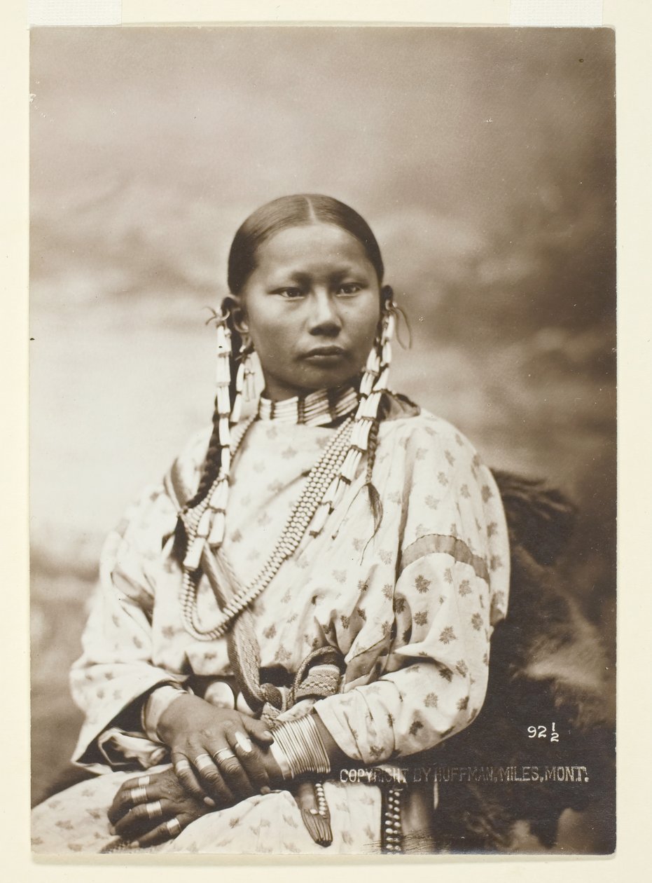 Spotted Fawn, panna młoda Cheyenne, 1879. autorstwa Laton Alton Huffman