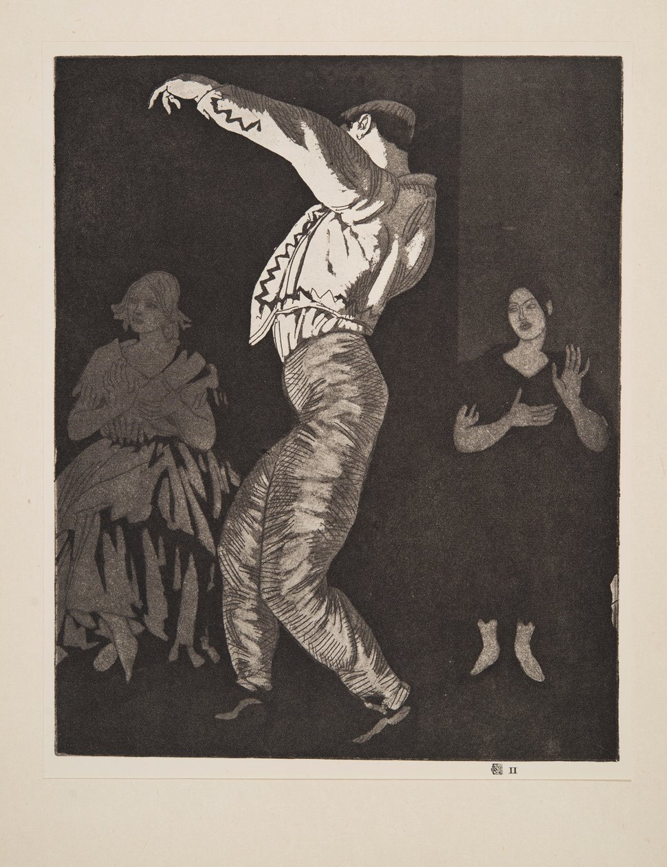 Hiszpańska tancerka nr II, wyd. 1923. autorstwa Laura Knight