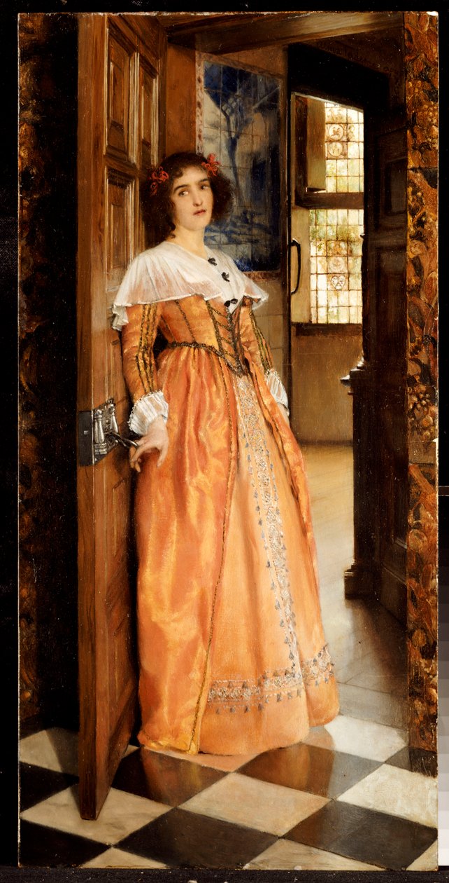 U drzwi, c.1898 autorstwa Laura Theresa Alma Tadema