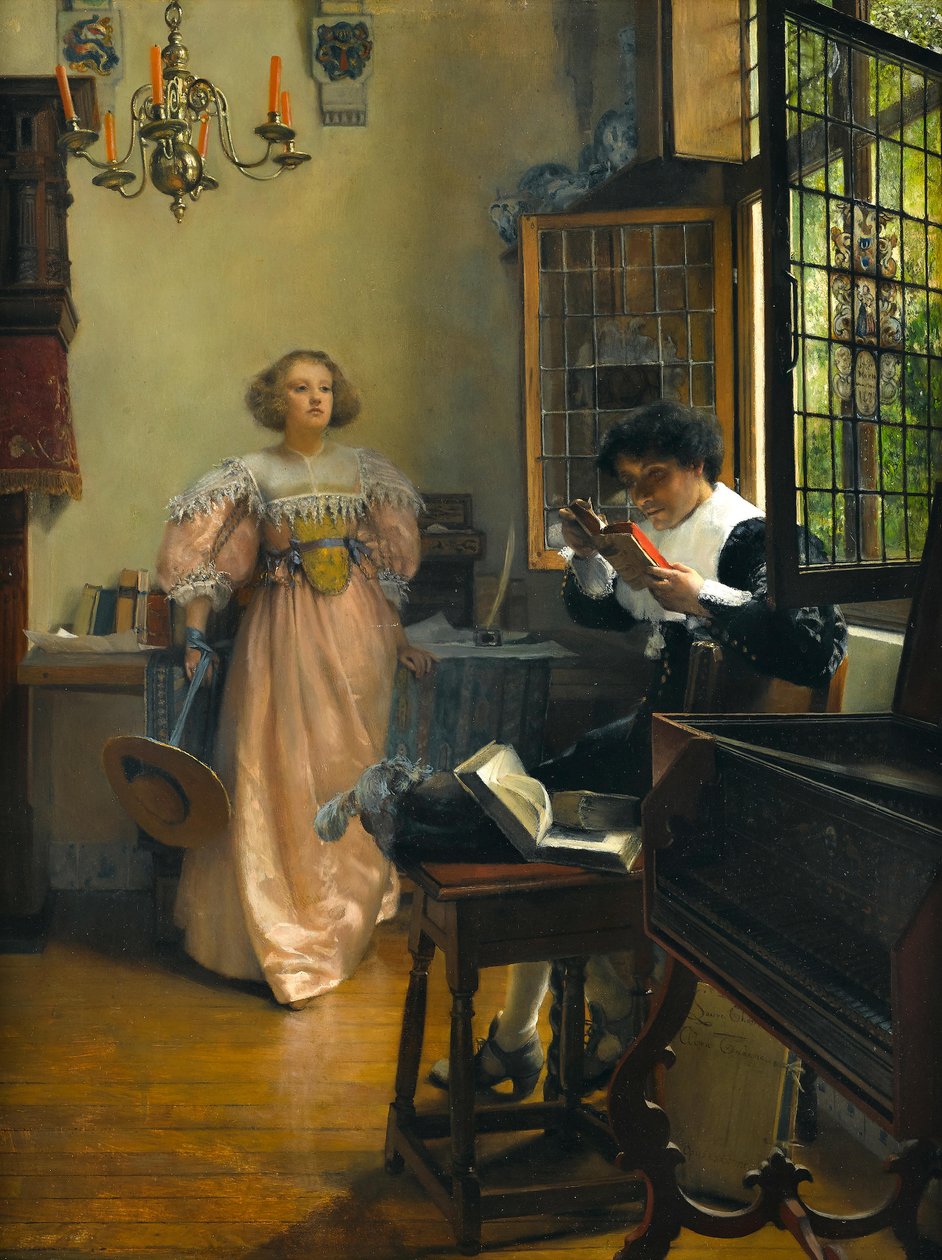 Wytrwały czytelnik autorstwa Laura Theresa Alma Tadema