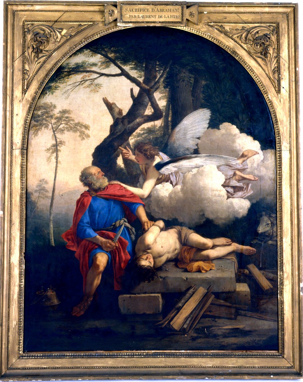 „Ofiara Abrahama”, XVII wiek. autorstwa Laurent de la Hyre