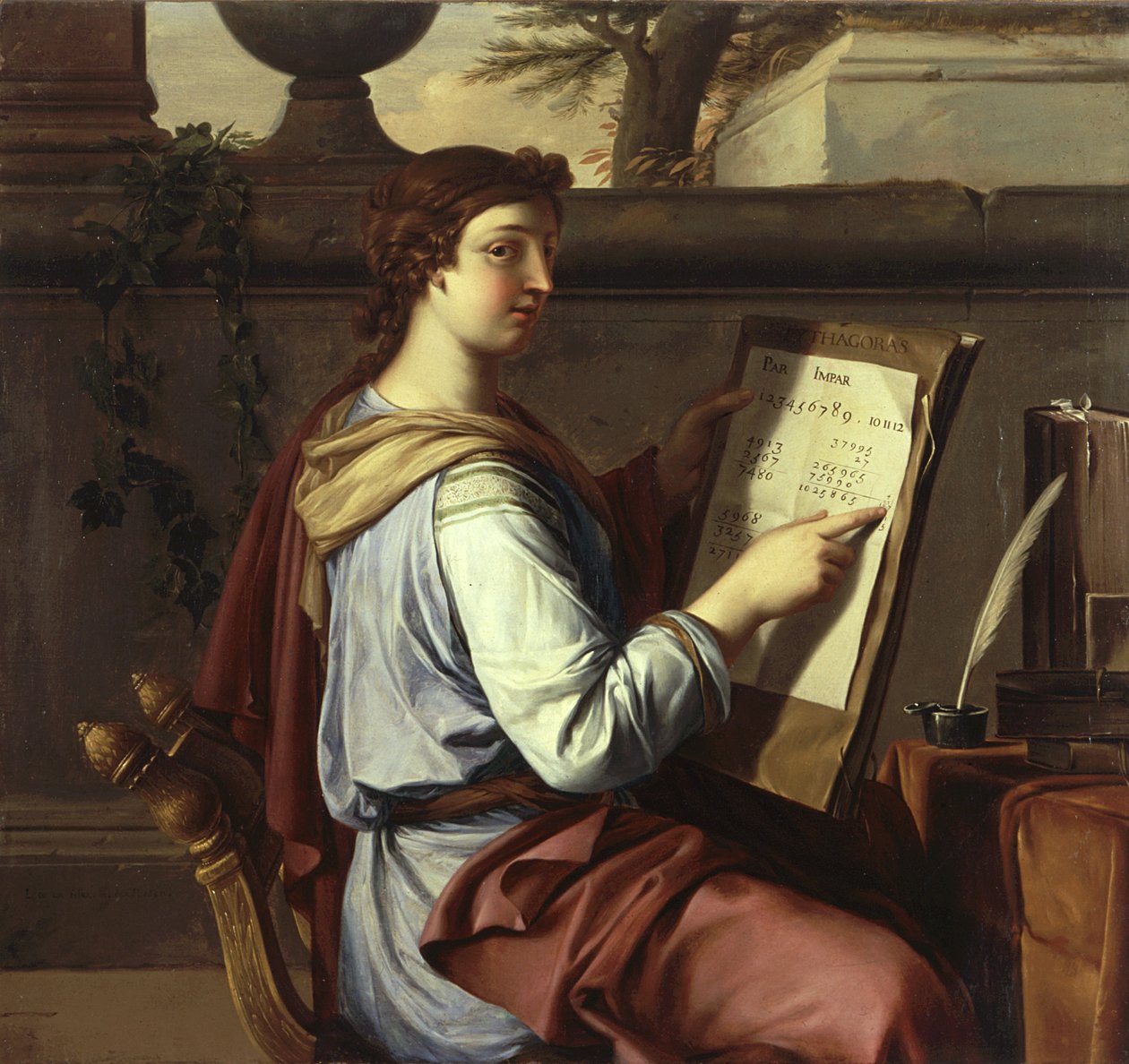 Arytmetyka, 1650 autorstwa Laurent de la Hyre